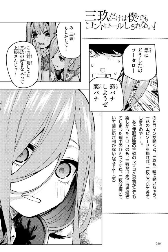 [Haruba Negi] Gotoubun no Hanayome Character Book Miku (Gotoubun no Hanayome) 80