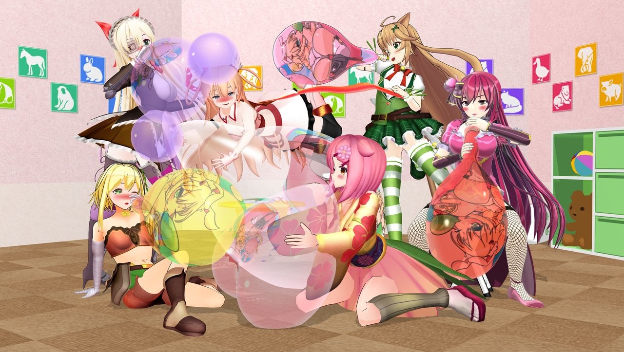 Pixiv User (風太@風船フェチ) Collection (Balloon/Looner)(MMD) 117