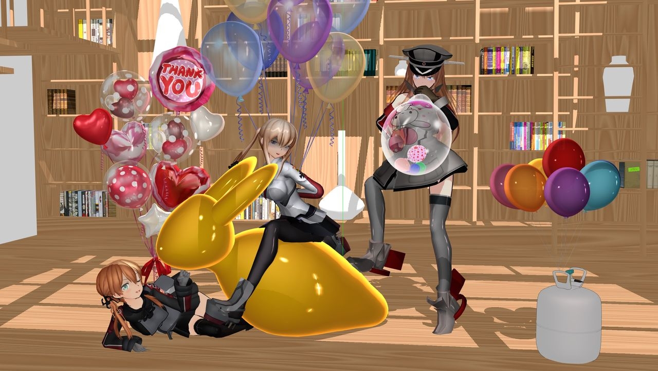Pixiv User (風太@風船フェチ) Collection (Balloon/Looner)(MMD) 236