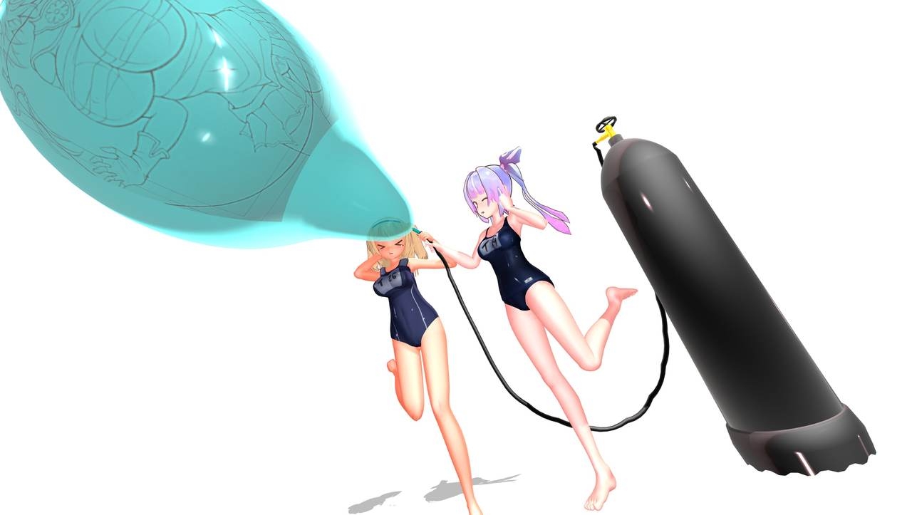 Pixiv User (風太@風船フェチ) Collection (Balloon/Looner)(MMD) 254