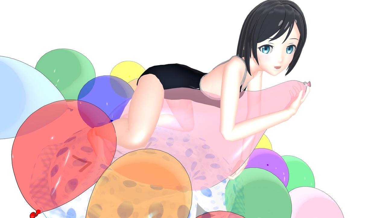 Pixiv User (風太@風船フェチ) Collection (Balloon/Looner)(MMD) 263