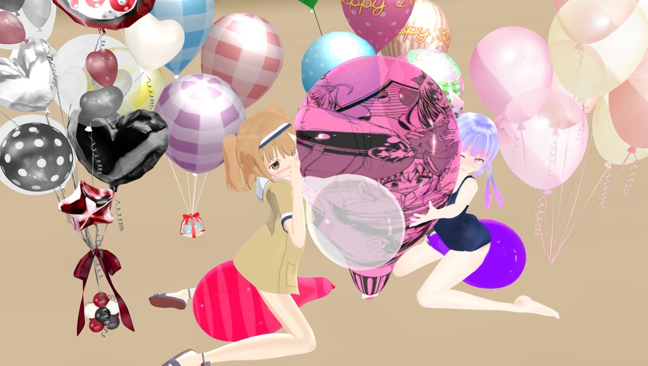 Pixiv User (風太@風船フェチ) Collection (Balloon/Looner)(MMD) 6