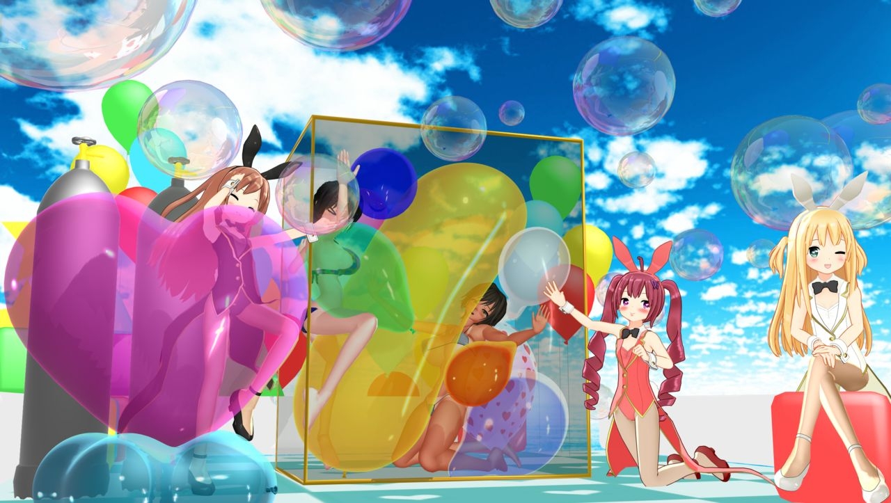 Pixiv User (風太@風船フェチ) Collection (Balloon/Looner)(MMD) 96