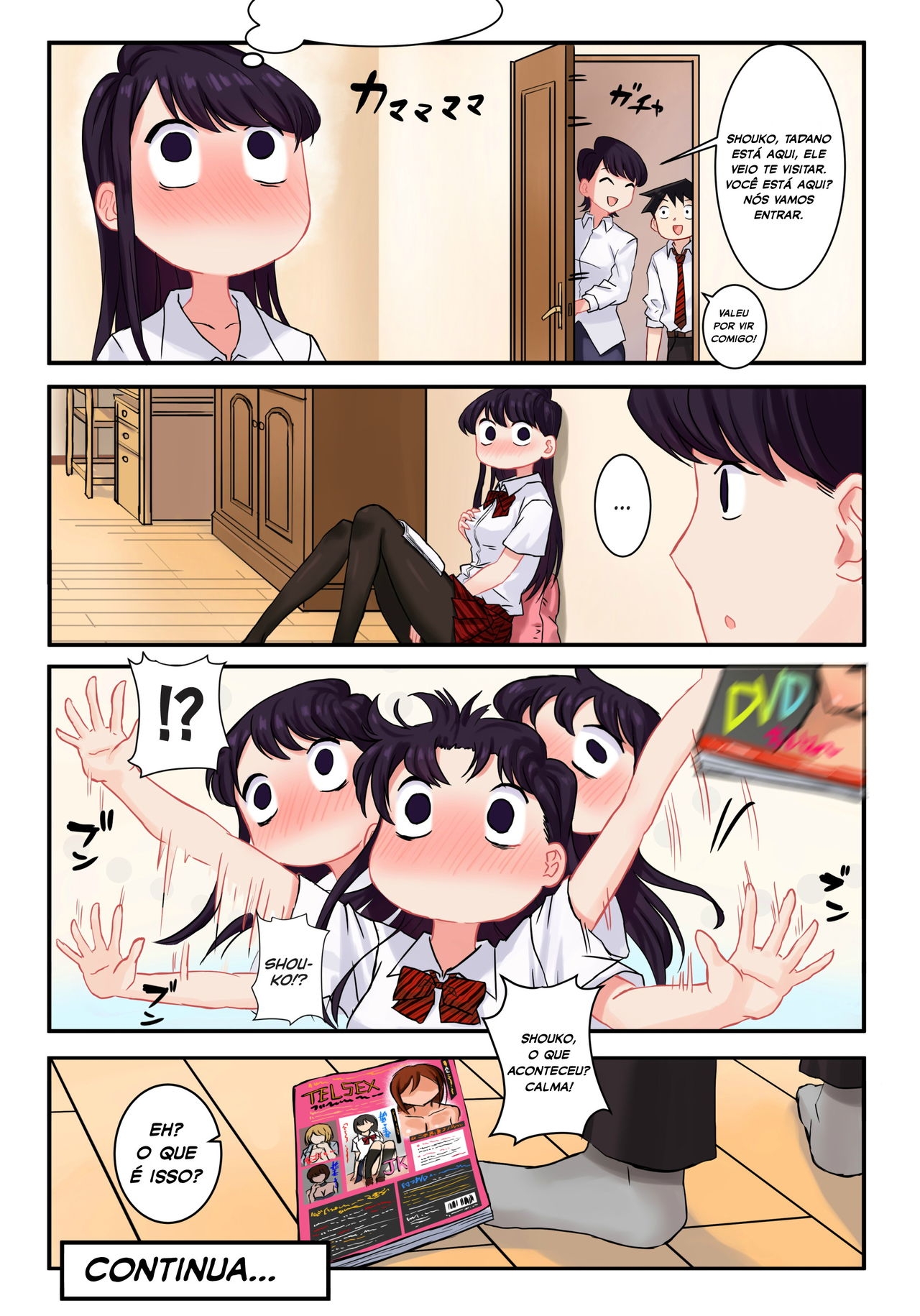 [Tsukikaze Machi (Wox Yang)] Komi-san wa, H Mousoushou desu. (Komi-san wa, Komyushou desu.) [Portuguese-BR] [Lúcifer morning star] [Digital] 19