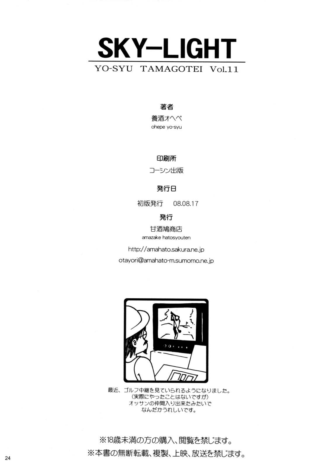 (C74) [Amazake Hatosyo-ten (Yoshu Ohepe)] SKY LIGHT (Street Fighter) [English] [Brolen] 22