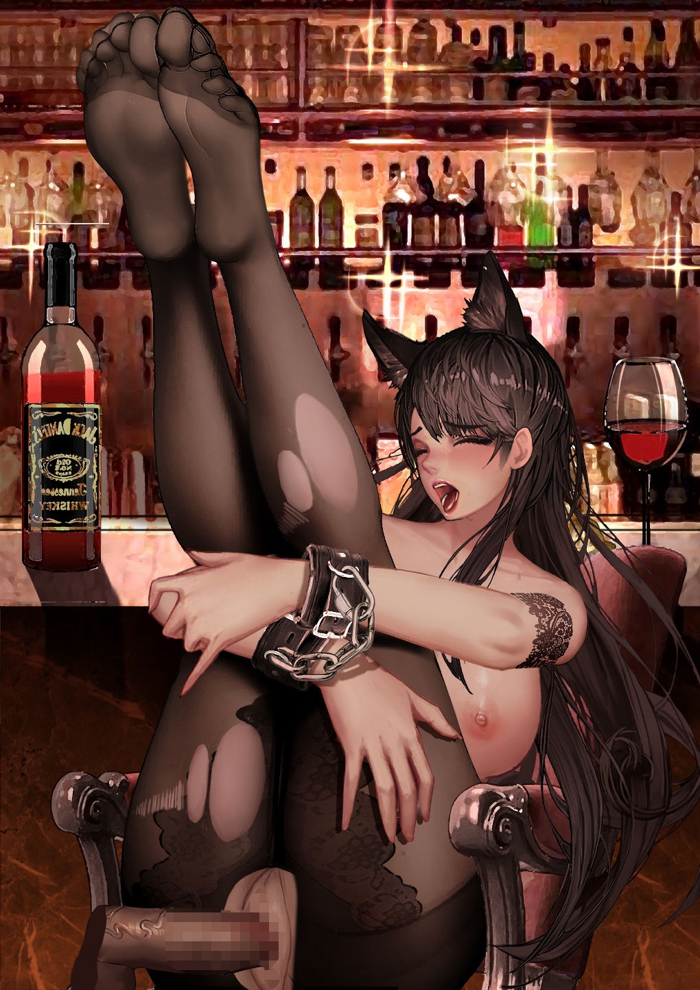 [-kudagu-] atago in the bar (Azur Lane) 11