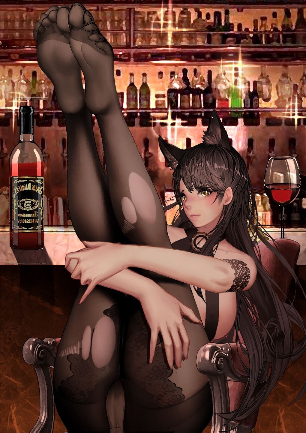 [-kudagu-] atago in the bar (Azur Lane) 3