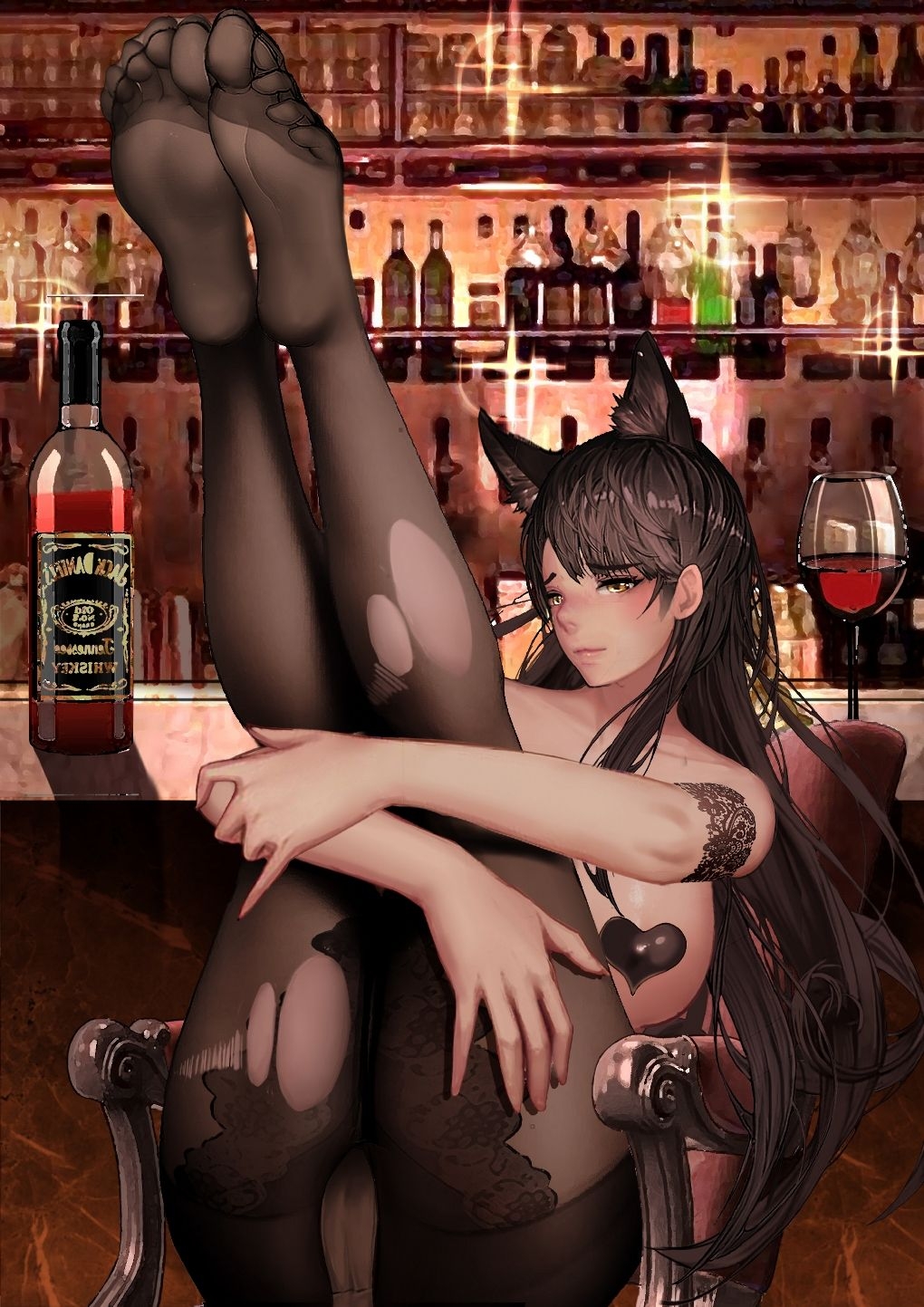 [-kudagu-] atago in the bar (Azur Lane) 4