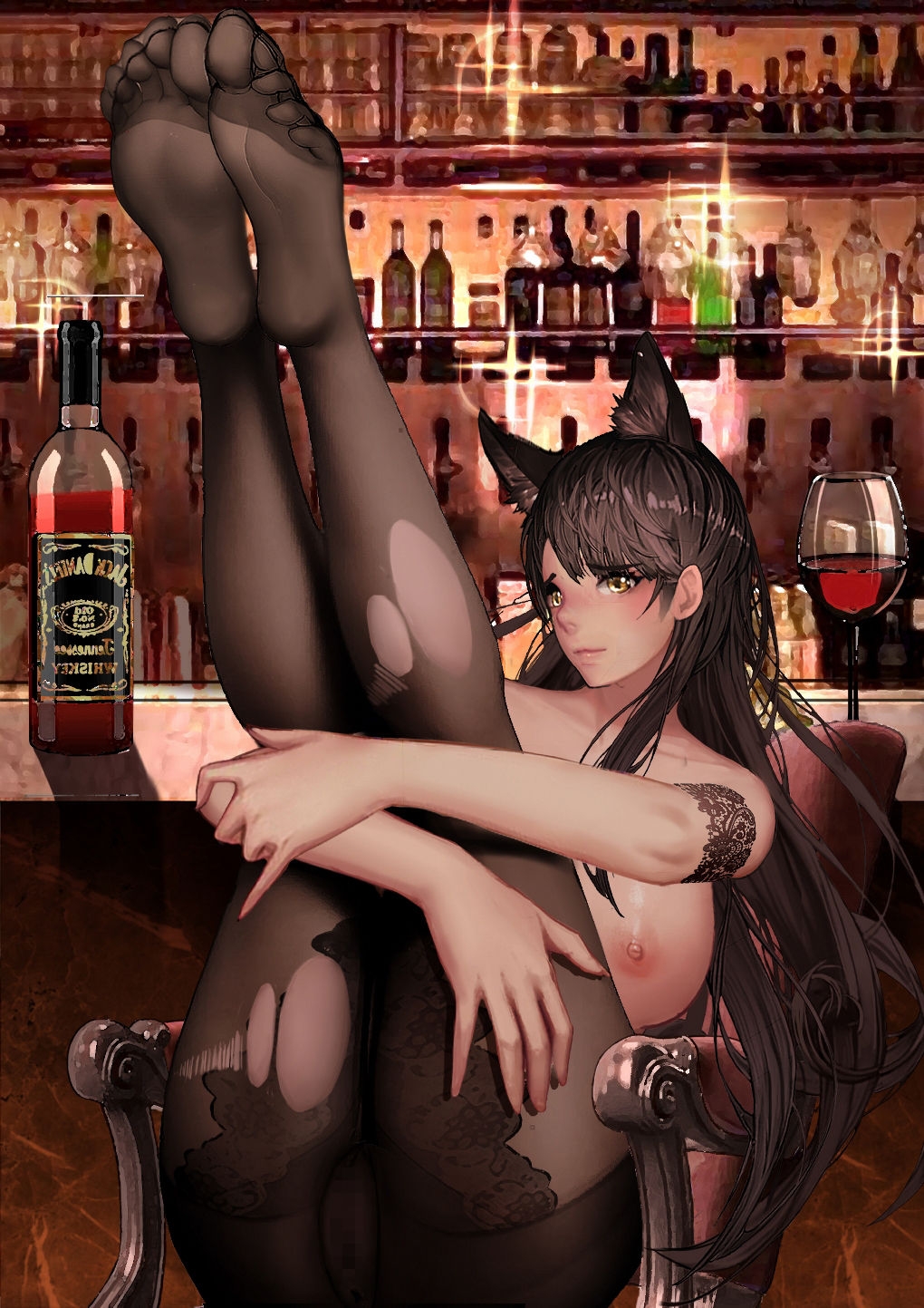 [-kudagu-] atago in the bar (Azur Lane) 6