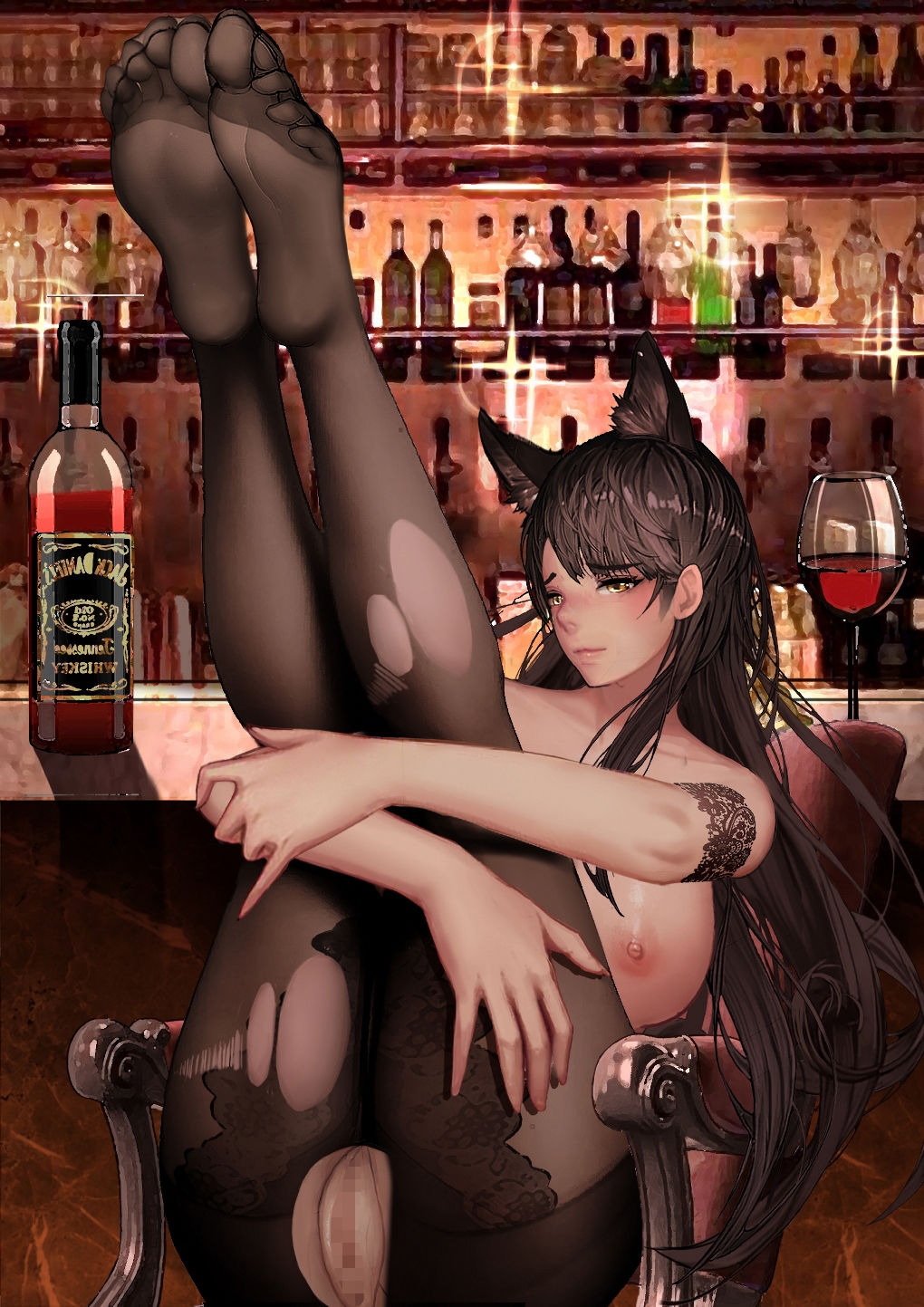 [-kudagu-] atago in the bar (Azur Lane) 7