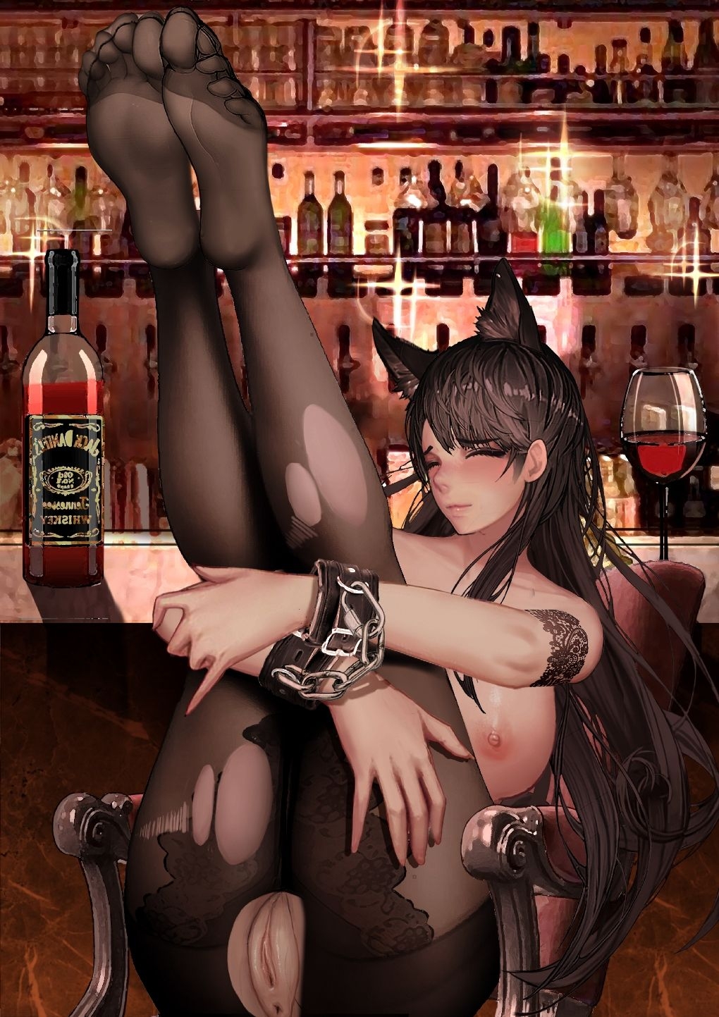 [-kudagu-] atago in the bar (Azur Lane) 8