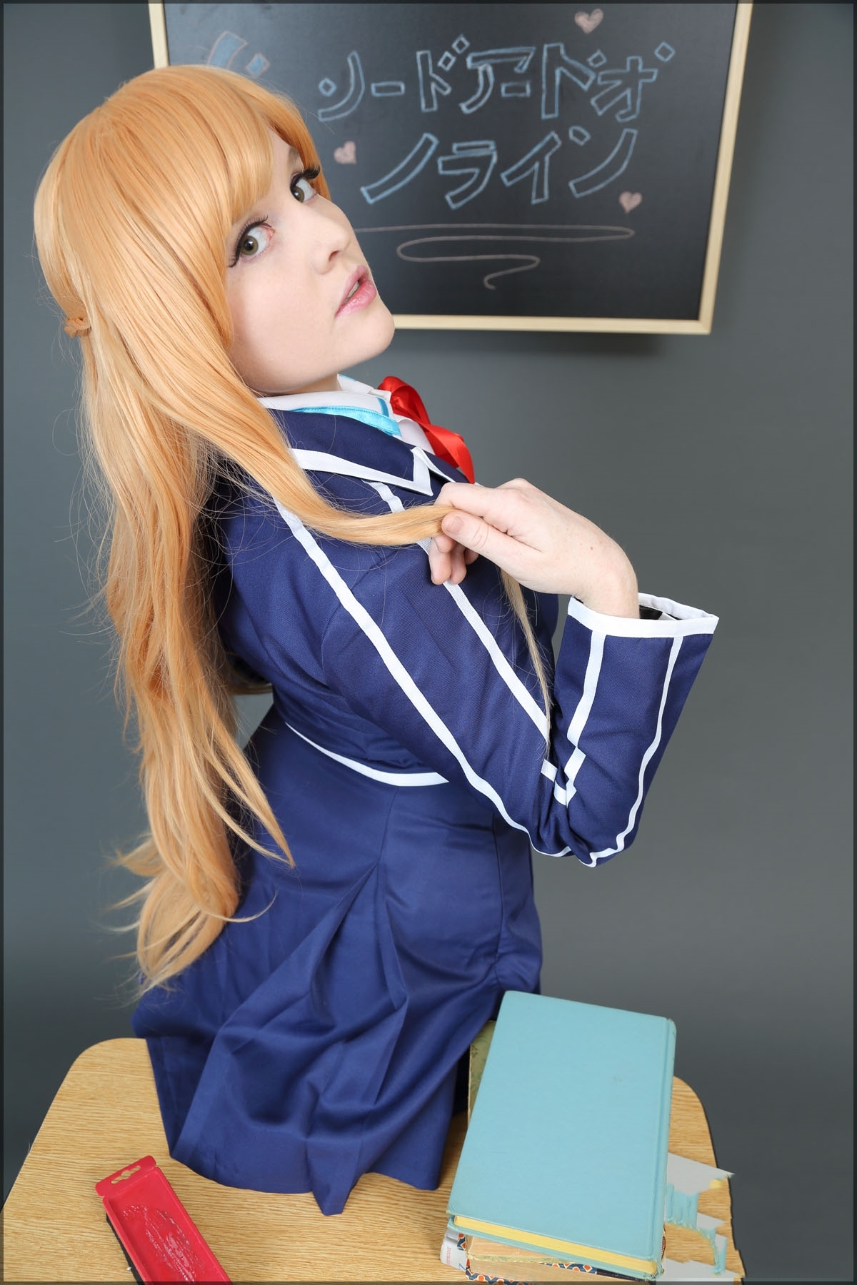 Foxy Cosplay - Yuuki Asuna Schoolgirl 9
