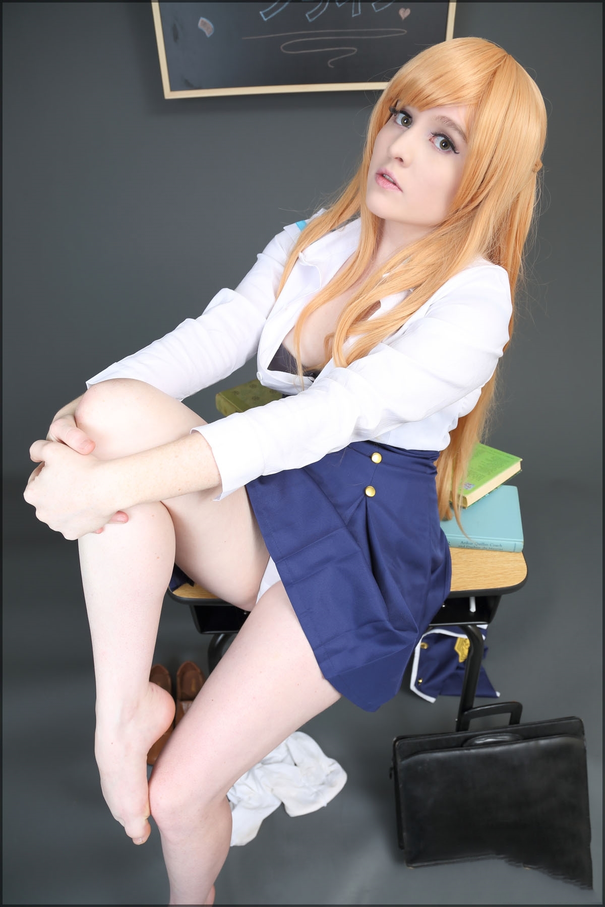 Foxy Cosplay - Yuuki Asuna Schoolgirl 35