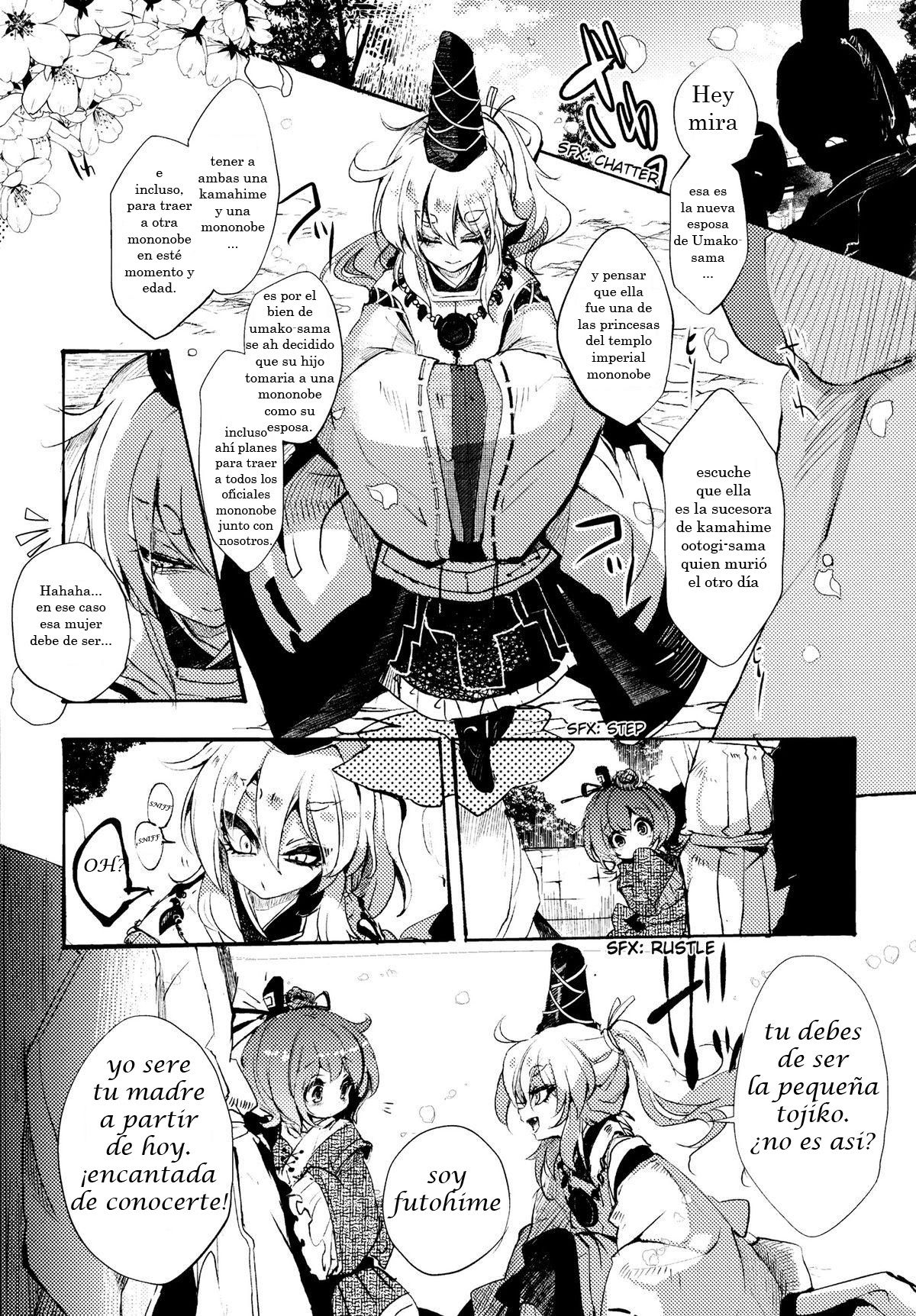 [Carcharias!] Soga no Tojiko Will Not Talk： Mononobe no Futo Writes a Narration (Fourth Part／Side Story) (Touhou Project) [Spanish] {Gamer_Darkness no Fansub} 1