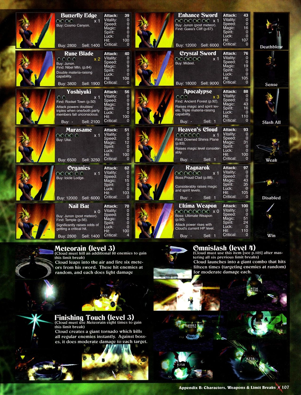 Final Fantasy VII Versus Guide 108