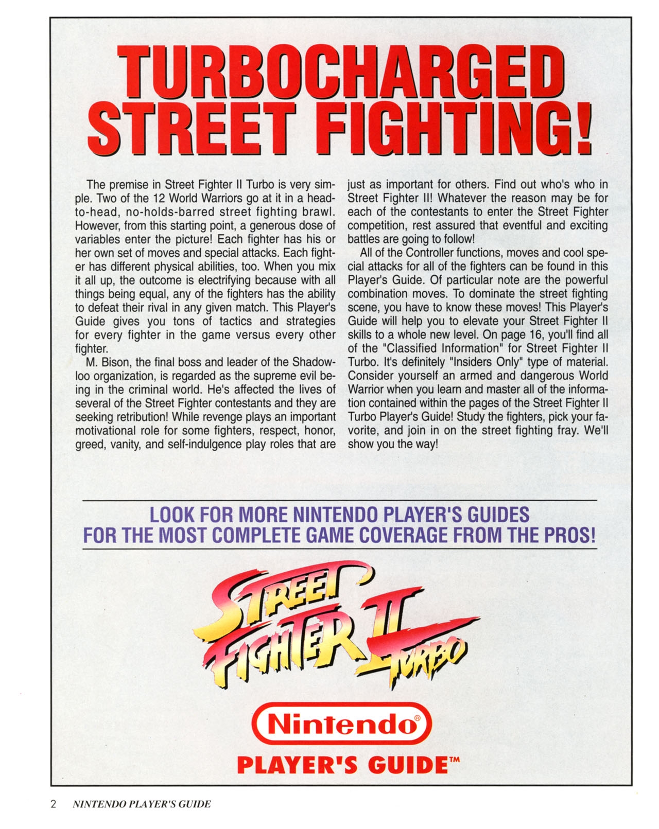Street Fighter II Turbo (Nintendo Player's Guide - 1993) 3
