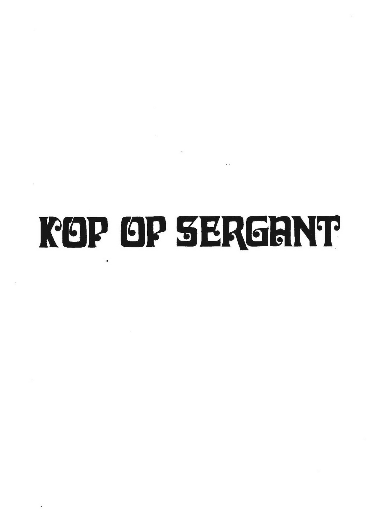 Para-Strip 109 - Kop op sergeant (Dutch) 1