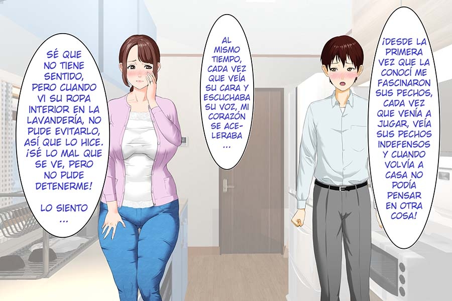 [Hy-dou (Hyji)] Kinjo Yuuwaku Daisandan <Tomodachi no Okaa-san Hen> Zenpen [Spanish] 24