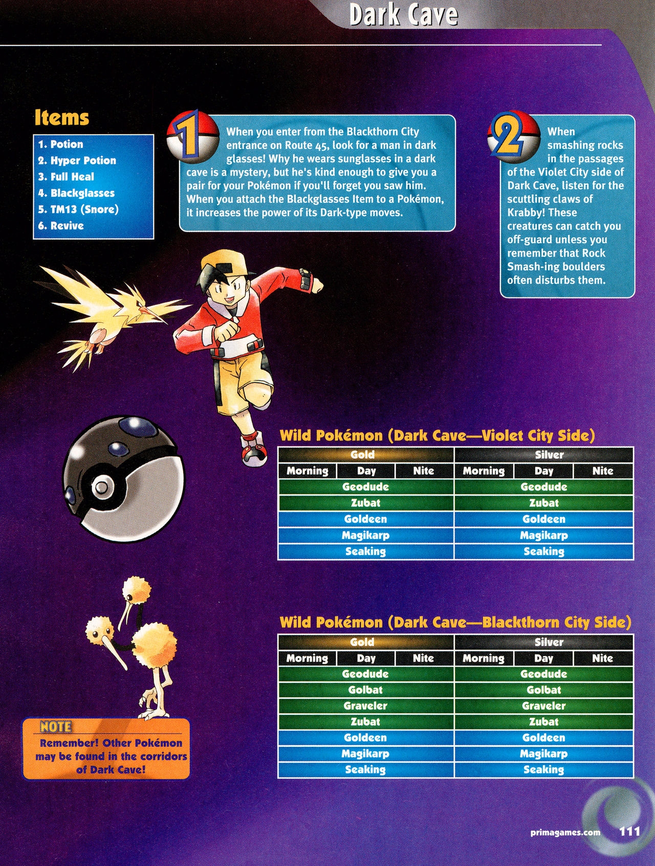 Pokémon Gold & Silver Versions - Strategy Guide 112