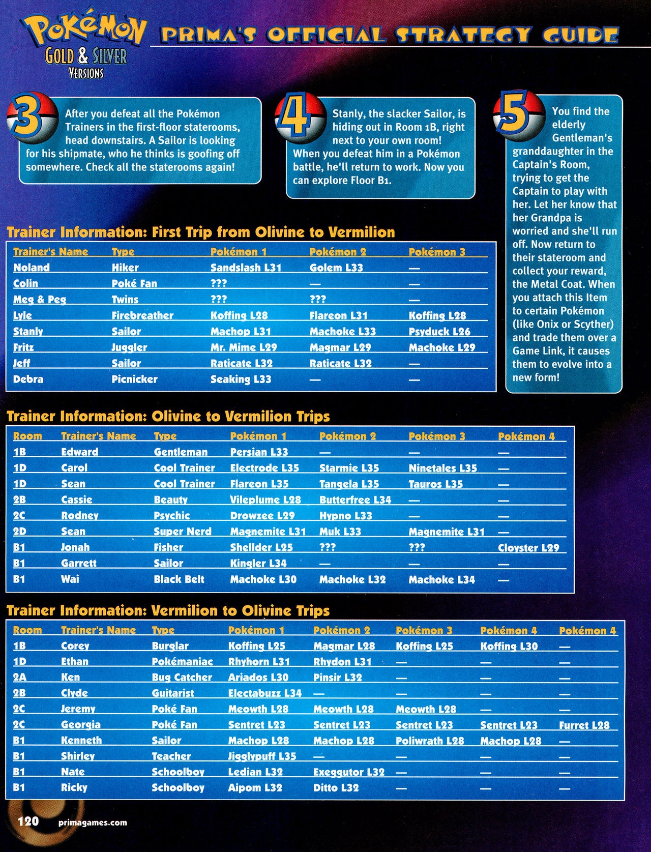 Pokémon Gold & Silver Versions - Strategy Guide 121
