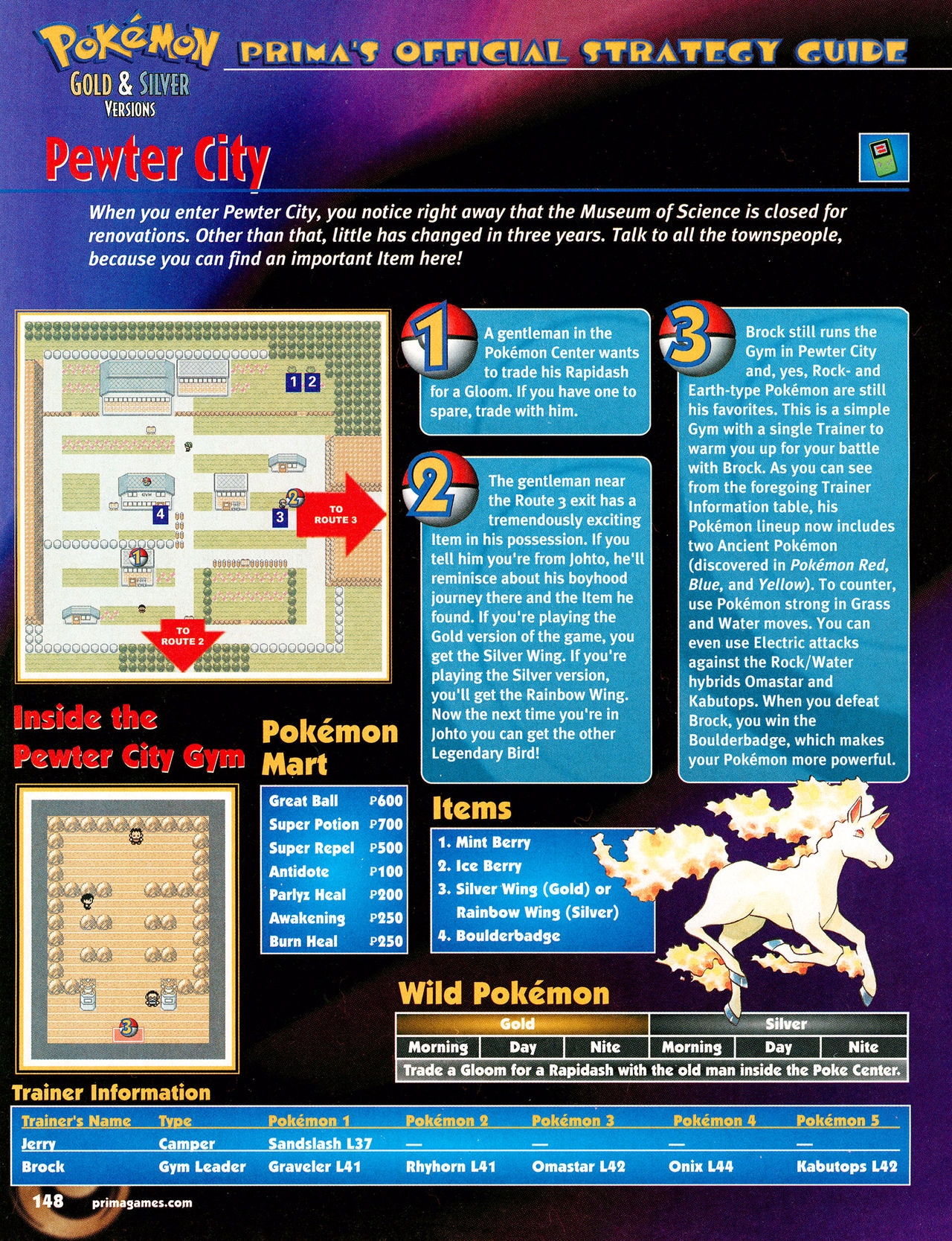 Pokémon Gold & Silver Versions - Strategy Guide 149
