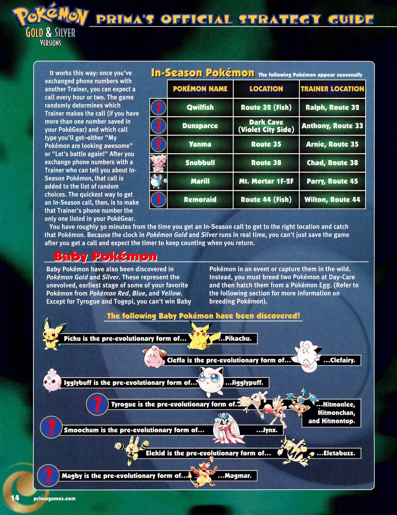 Pokémon Gold & Silver Versions - Strategy Guide 15