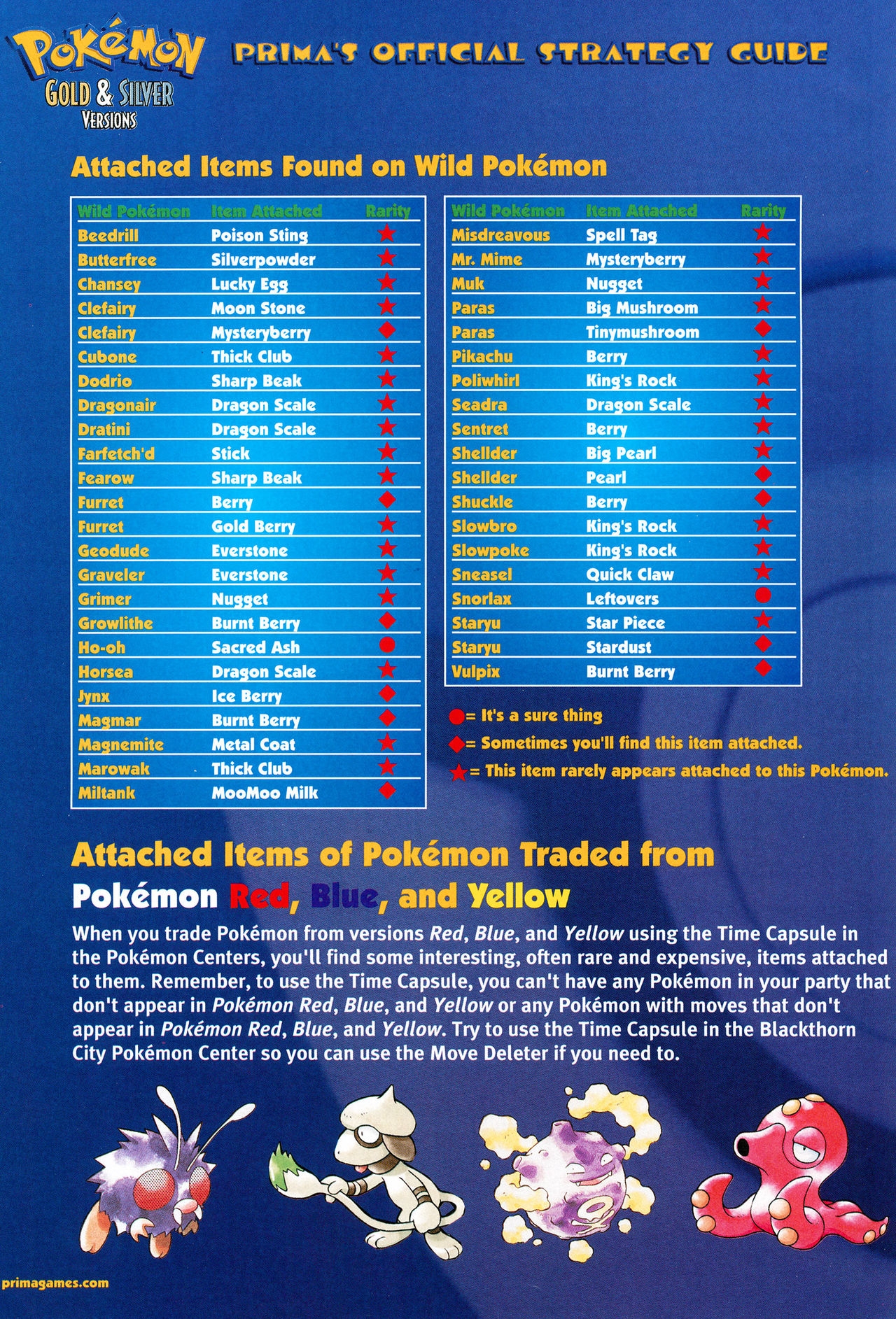 Pokémon Gold & Silver Versions - Strategy Guide 187