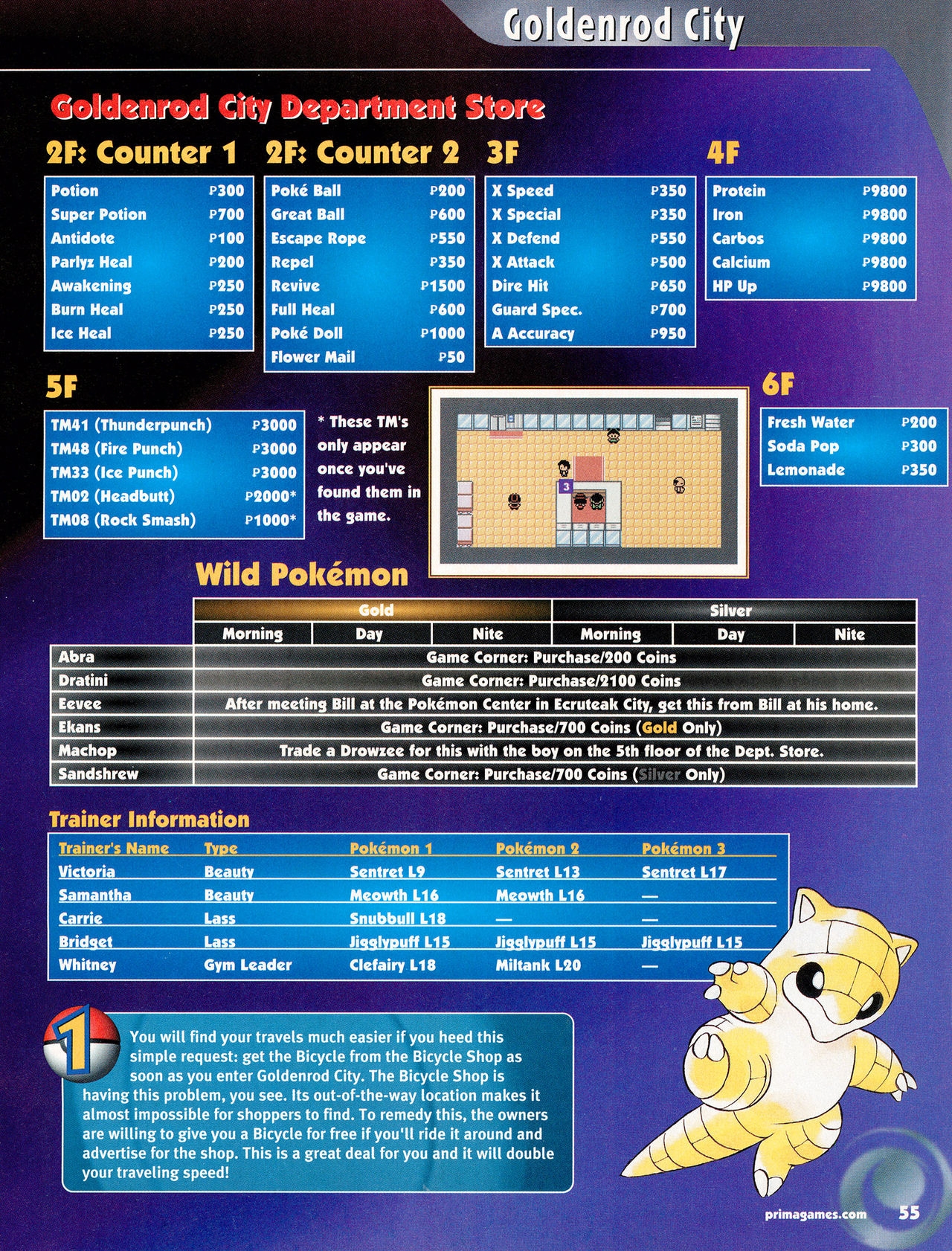 Pokémon Gold & Silver Versions - Strategy Guide 56