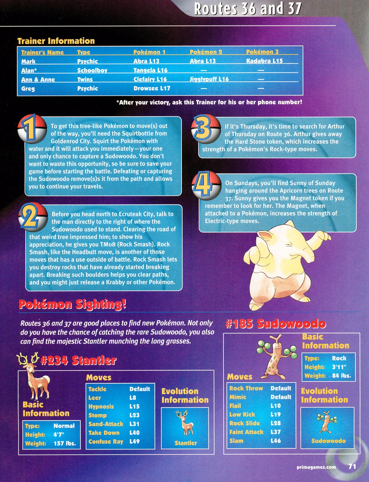 Pokémon Gold & Silver Versions - Strategy Guide 72