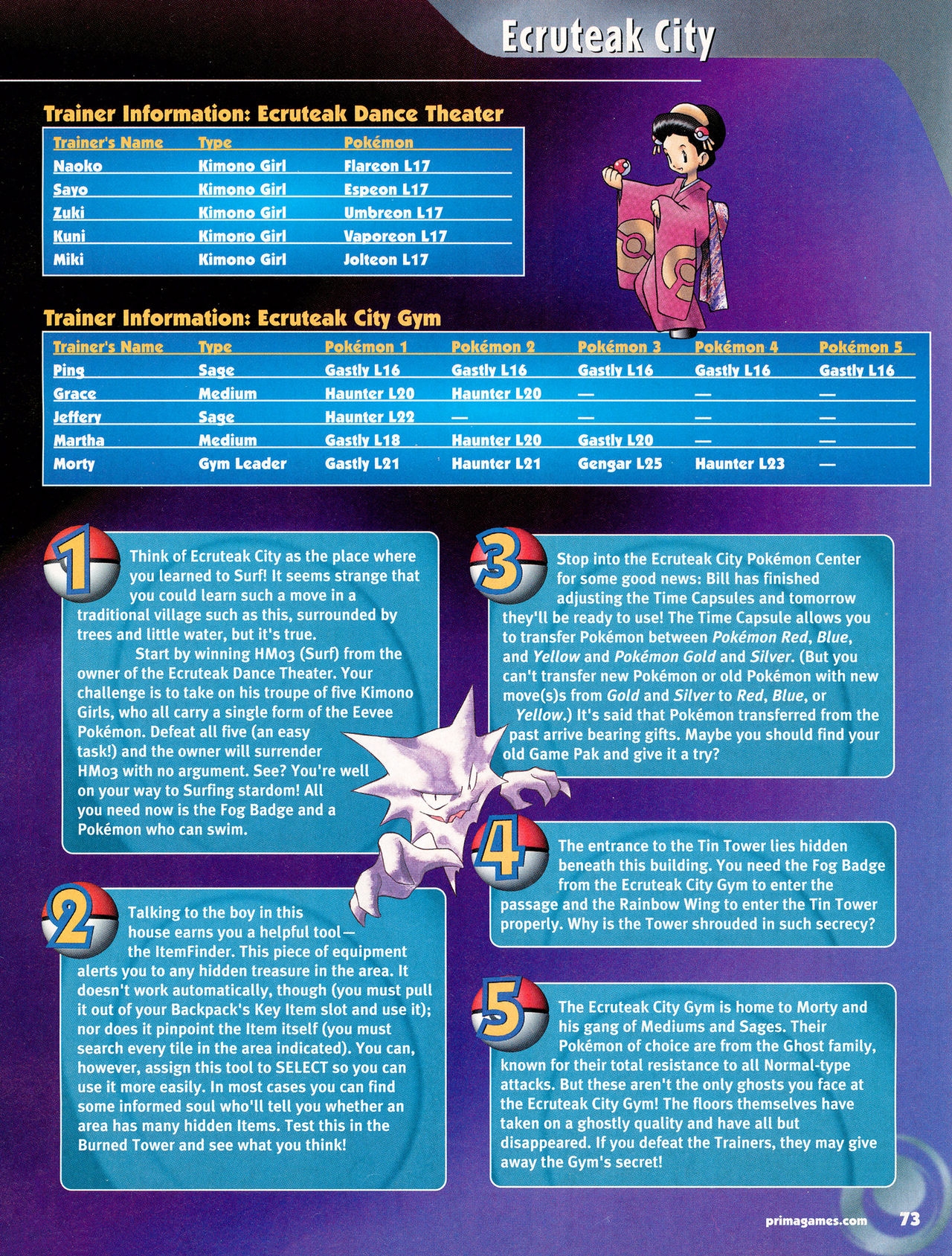 Pokémon Gold & Silver Versions - Strategy Guide 74