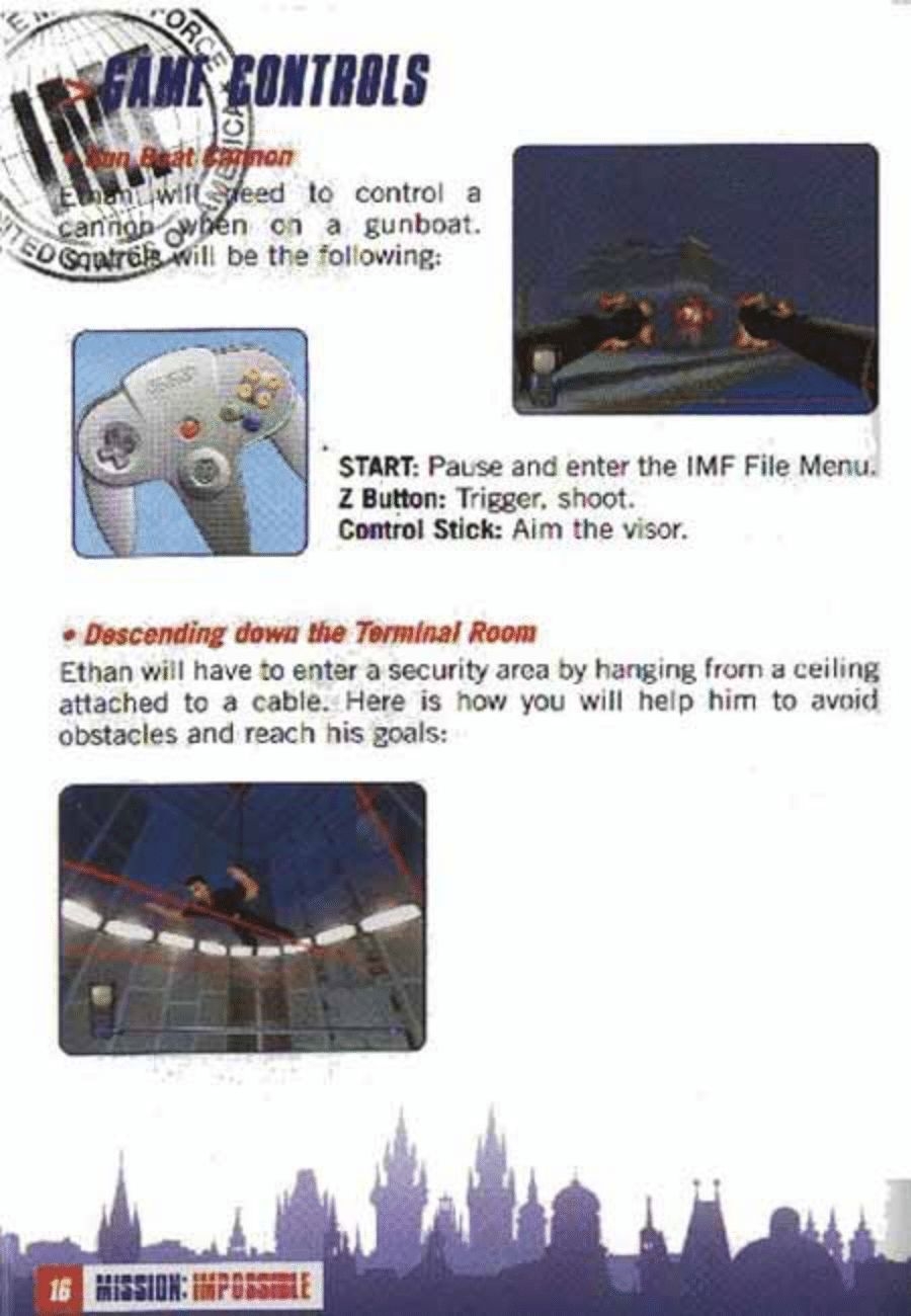 Mission Impossible (Nintendo 64) Game Manual 15