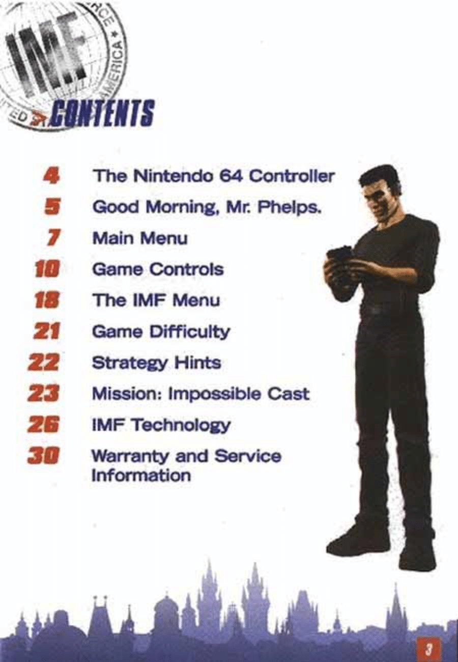 Mission Impossible (Nintendo 64) Game Manual 2