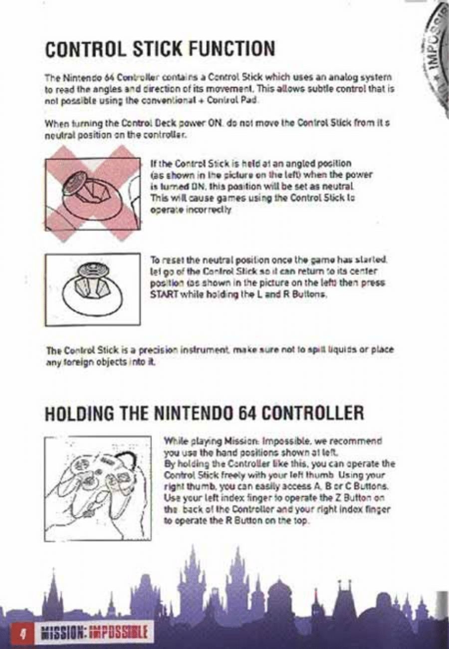 Mission Impossible (Nintendo 64) Game Manual 3