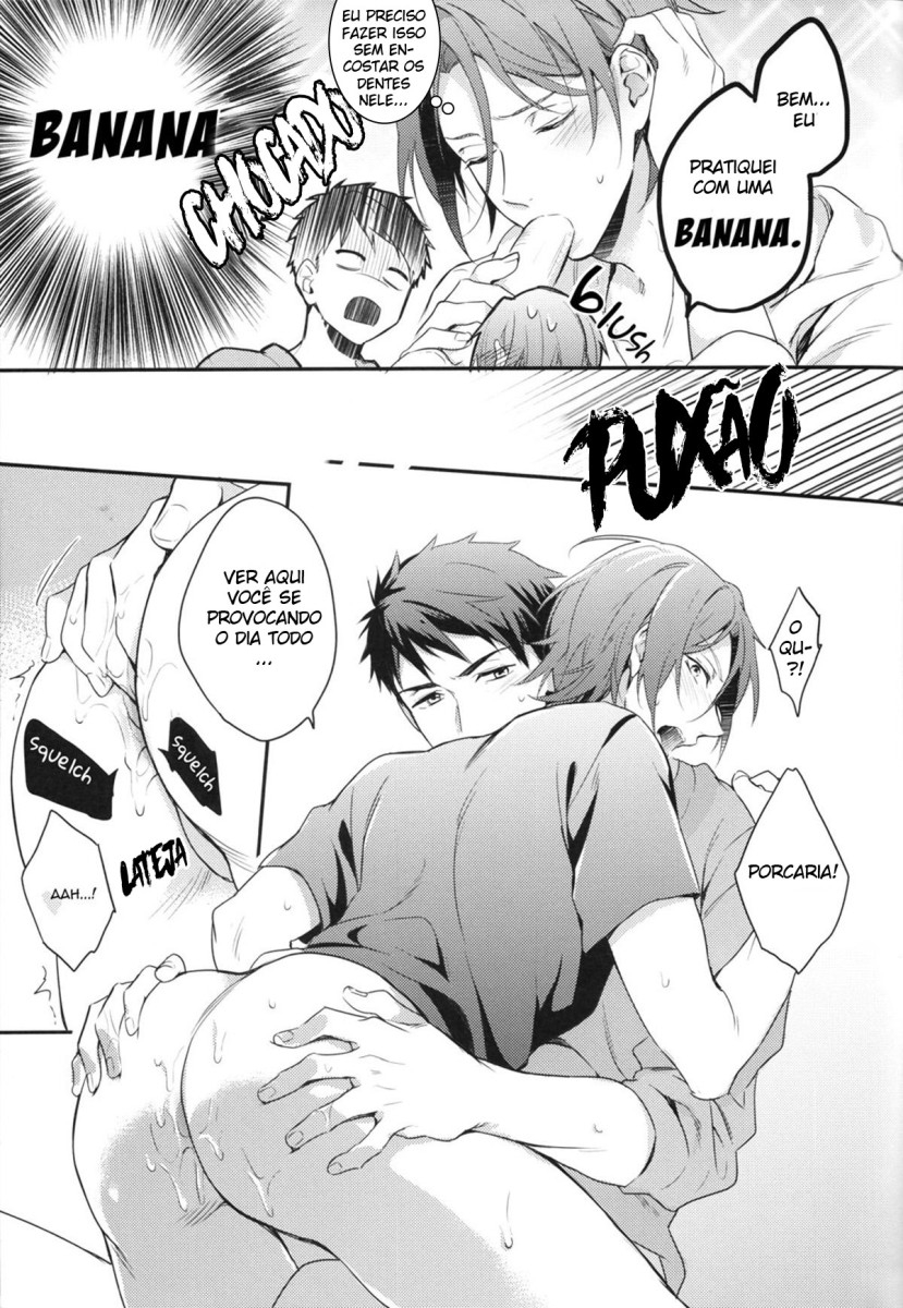 (HaruCC20) [PureSlider (Matsuo)] Sousuke no Kata wa Ore ga Mamoru! (Free!) [Portuguese-BR] 9