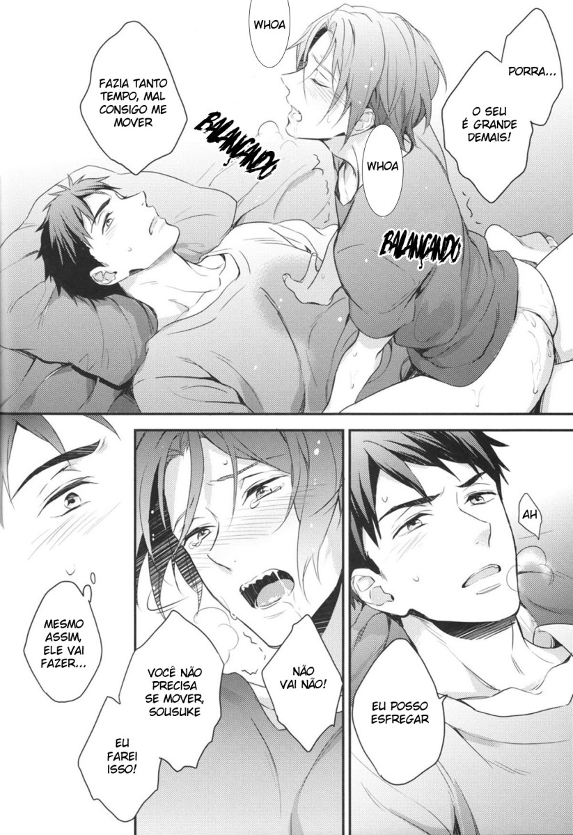 (HaruCC20) [PureSlider (Matsuo)] Sousuke no Kata wa Ore ga Mamoru! (Free!) [Portuguese-BR] 14