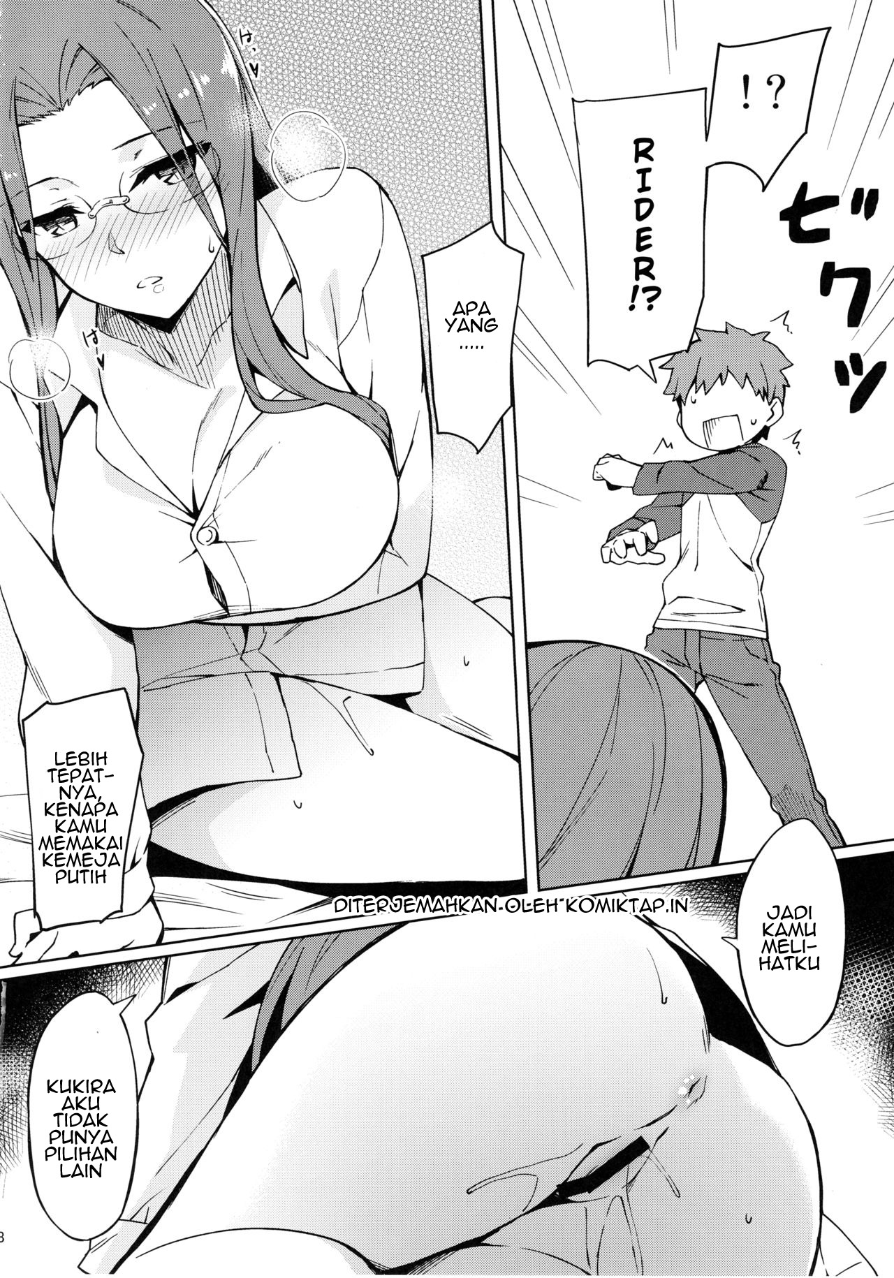 (C96) [S.S.L (Yanagi)] Rider-san to Hadawai. | Rider and naked white shirt (Fate/stay night) [Indonesian] [Komiktap.in] 8