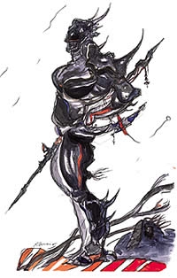 Yoshitaka Amano - Final Fantasy I-X concept art 27