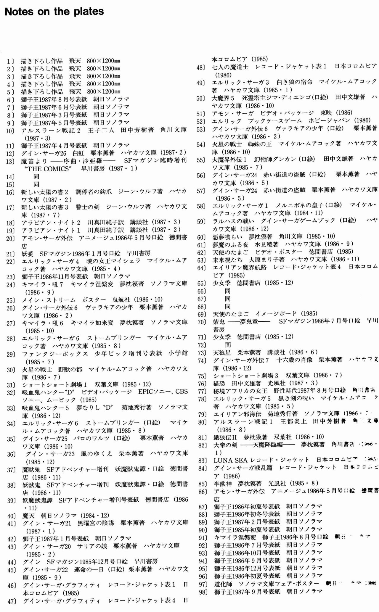[Amano Yoshitaka] Amano Yoshitaka Gashuu - Hiten 130