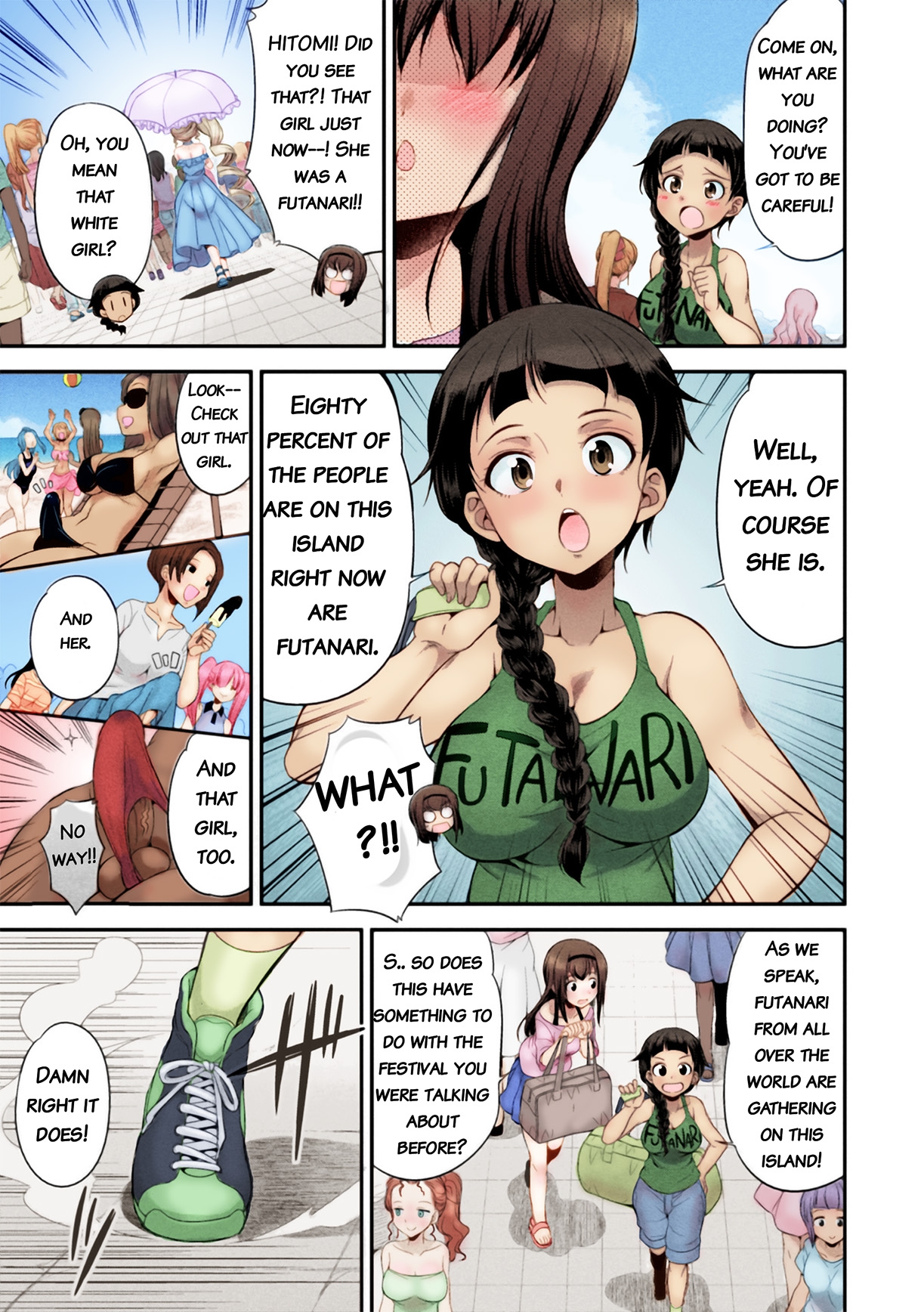 [Kaguya] Futanarijima ~The Queen of Penis~ Ch. 1 [English] [Decensored] [Colored] {QMOcolor} 10