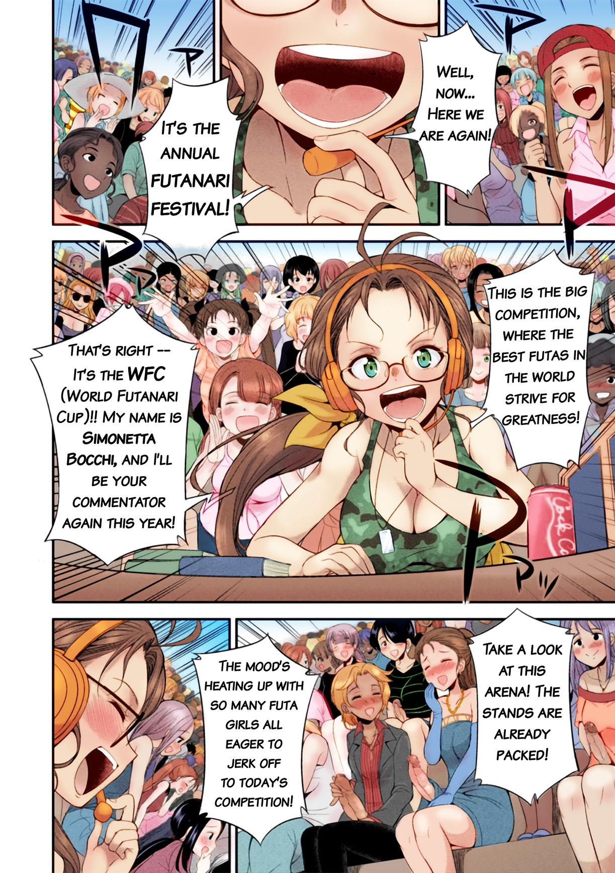 [Kaguya] Futanarijima ~The Queen of Penis~ Ch. 1 [English] [Decensored] [Colored] {QMOcolor} 13