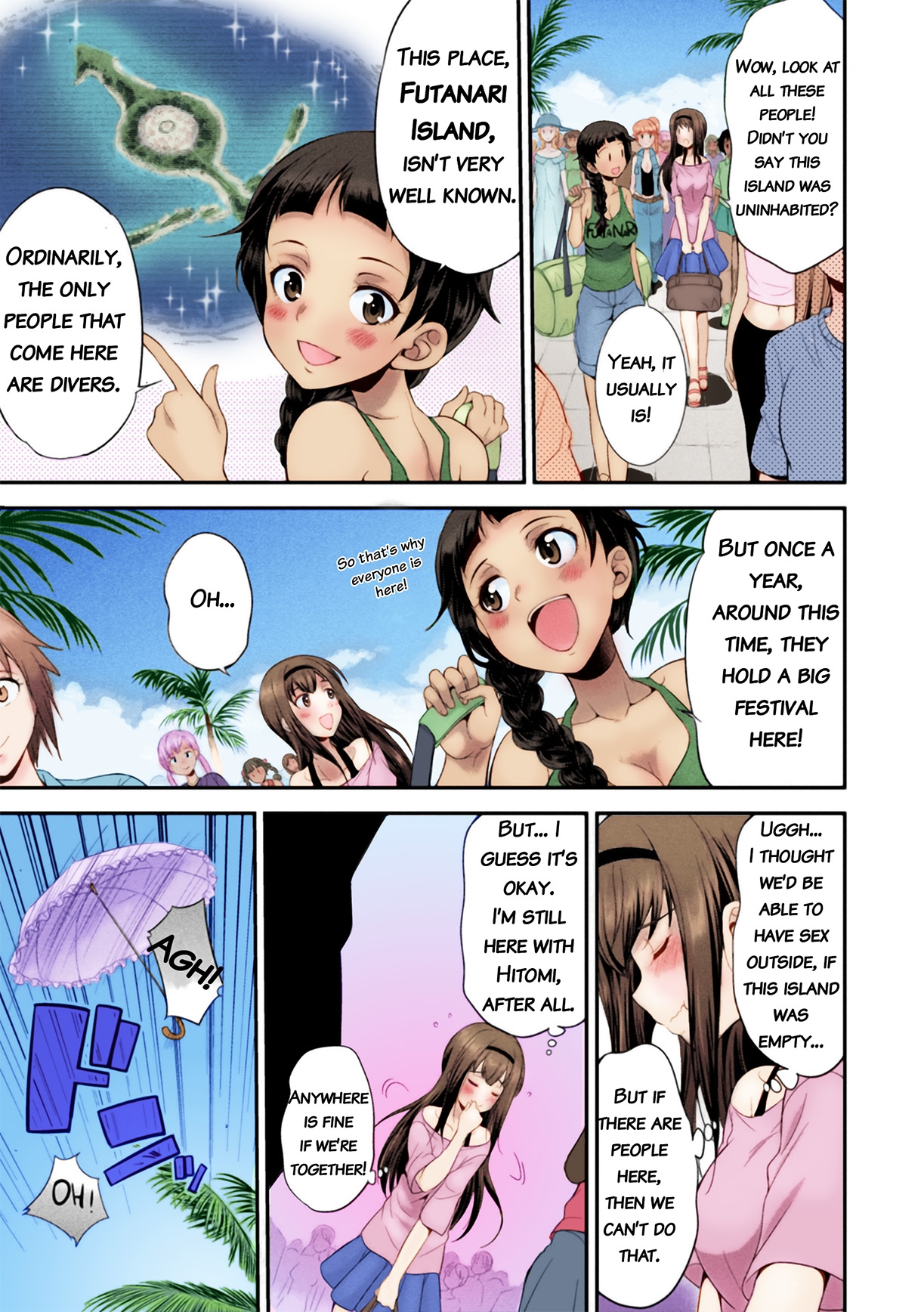 [Kaguya] Futanarijima ~The Queen of Penis~ Ch. 1 [English] [Decensored] [Colored] {QMOcolor} 8