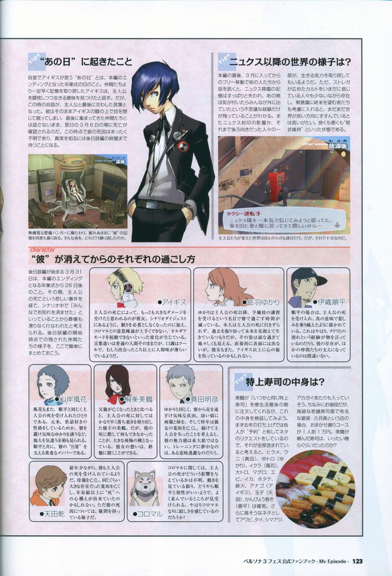 Persona 3 Fes Official Fan Book -My Episode- 124