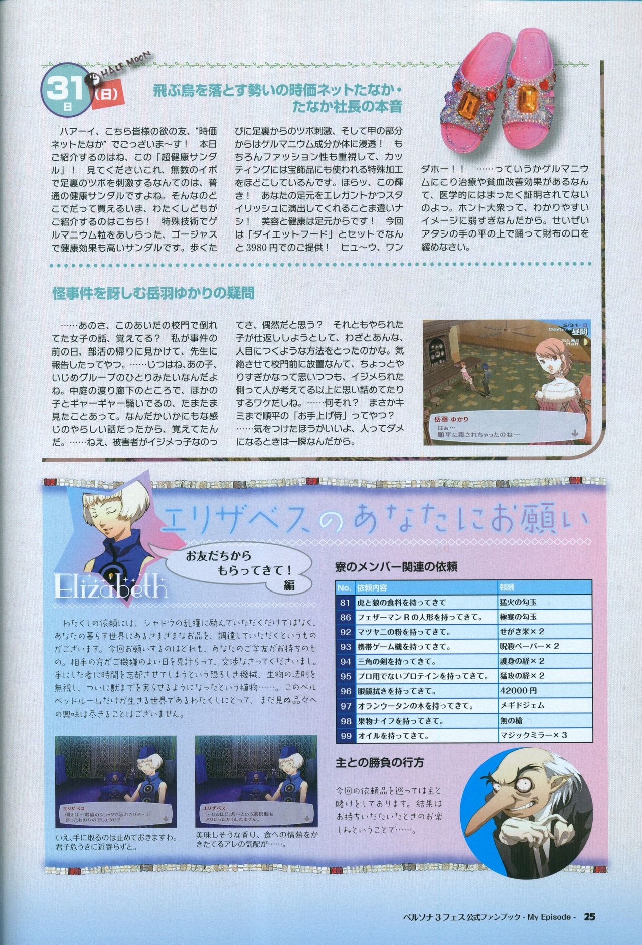 Persona 3 Fes Official Fan Book -My Episode- 26