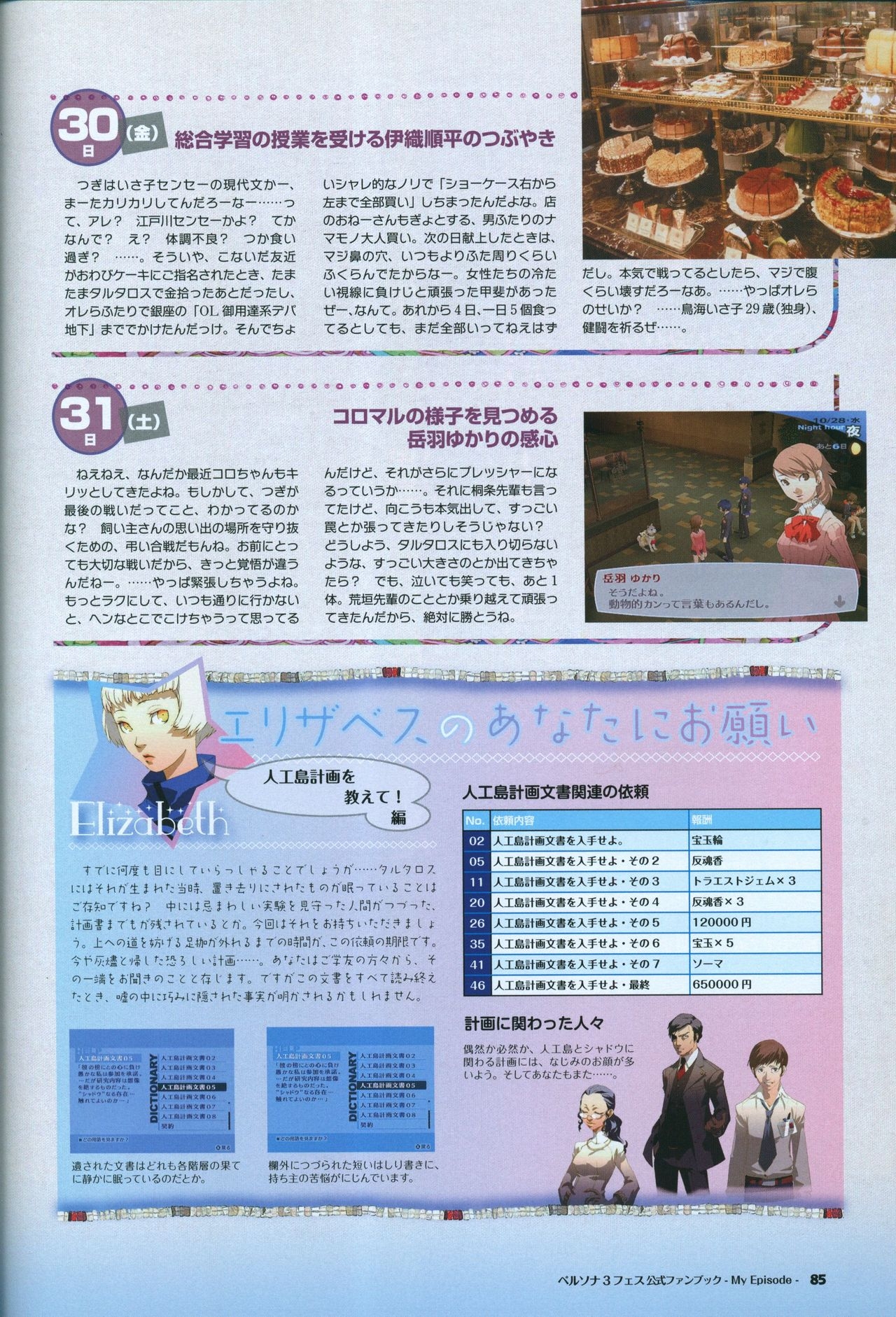 Persona 3 Fes Official Fan Book -My Episode- 86
