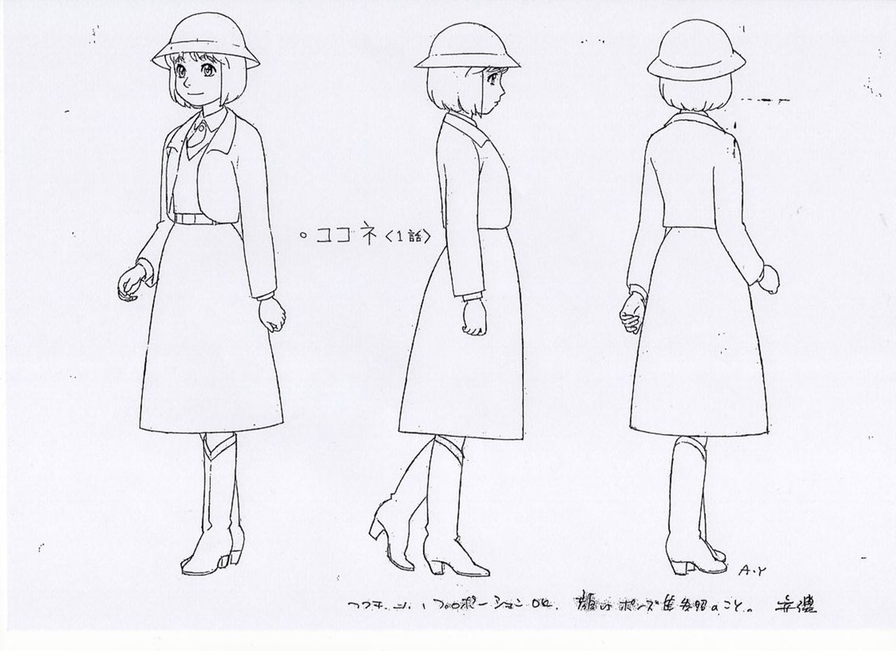 Yokohama Kaidashi Kikou Character Object & Reference Sketches 1998 OVA's 11