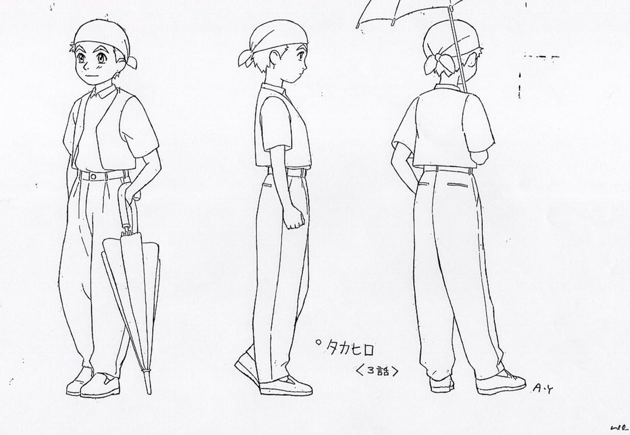 Yokohama Kaidashi Kikou Character Object & Reference Sketches 1998 OVA's 16