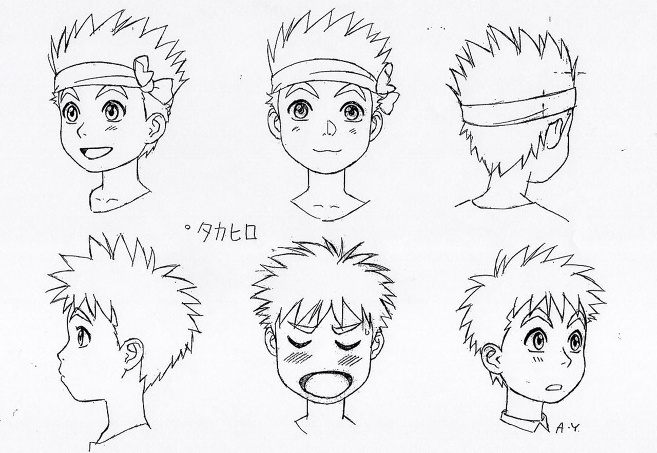 Yokohama Kaidashi Kikou Character Object & Reference Sketches 1998 OVA's 17