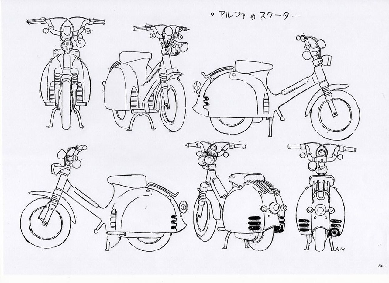 Yokohama Kaidashi Kikou Character Object & Reference Sketches 1998 OVA's 24