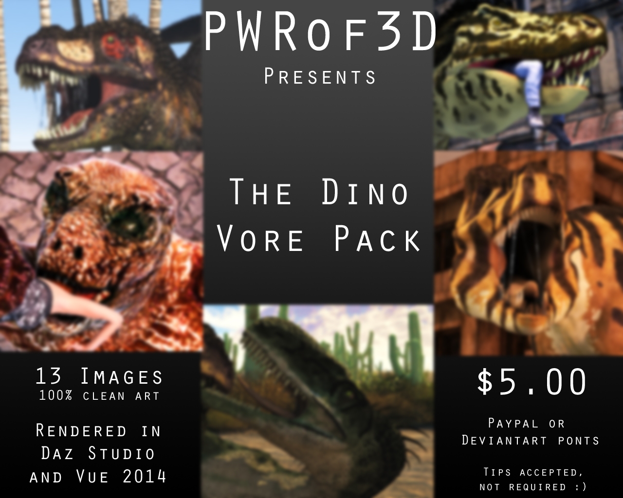 [PWRof3D]  The Dino Vore Pack 0