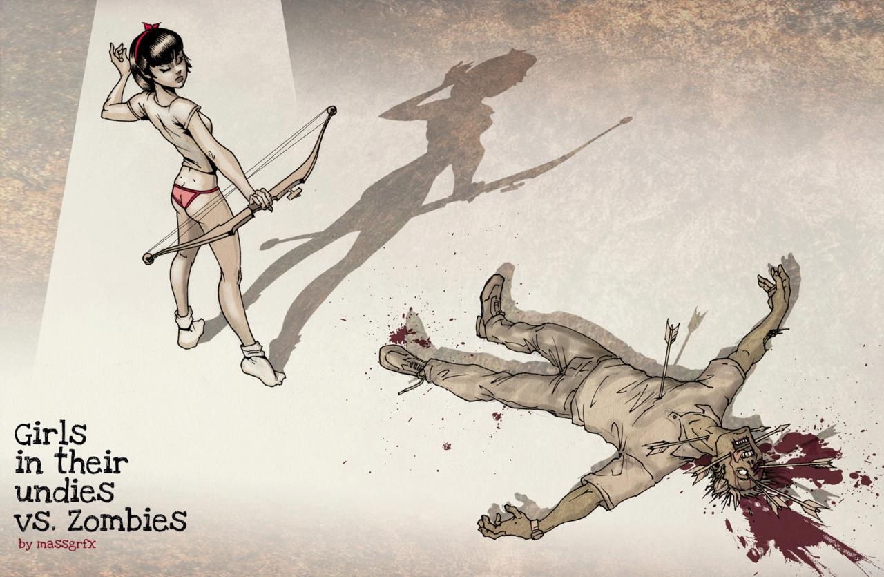 [John Massé] Girls In Their Undies vs. Zombies 1